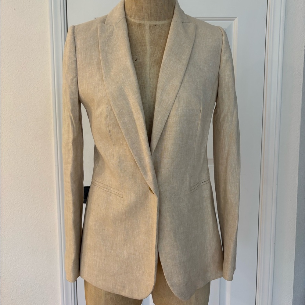 NWOT! J-Crew Cream Women's Linen Blazer